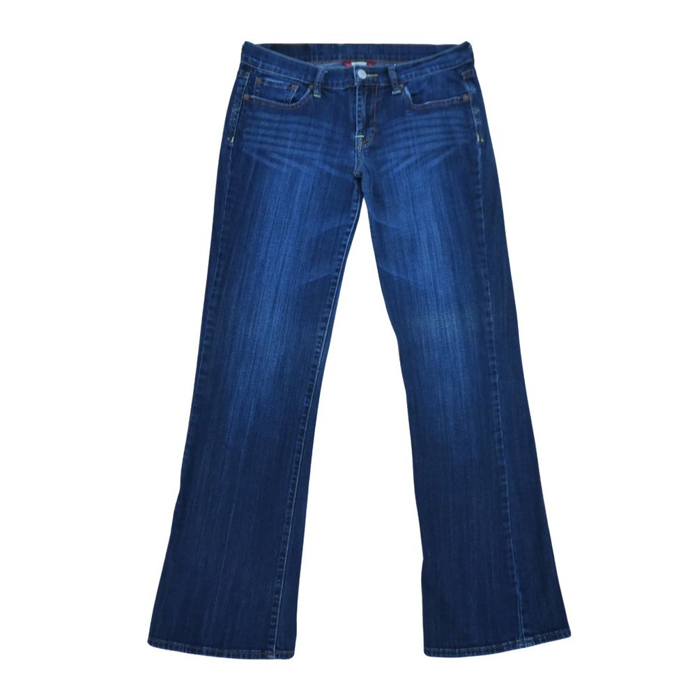 30x31 Lucky Brand Sweet Low Rise Flared Jeans Stretchy Demin Medium Wash 6 28